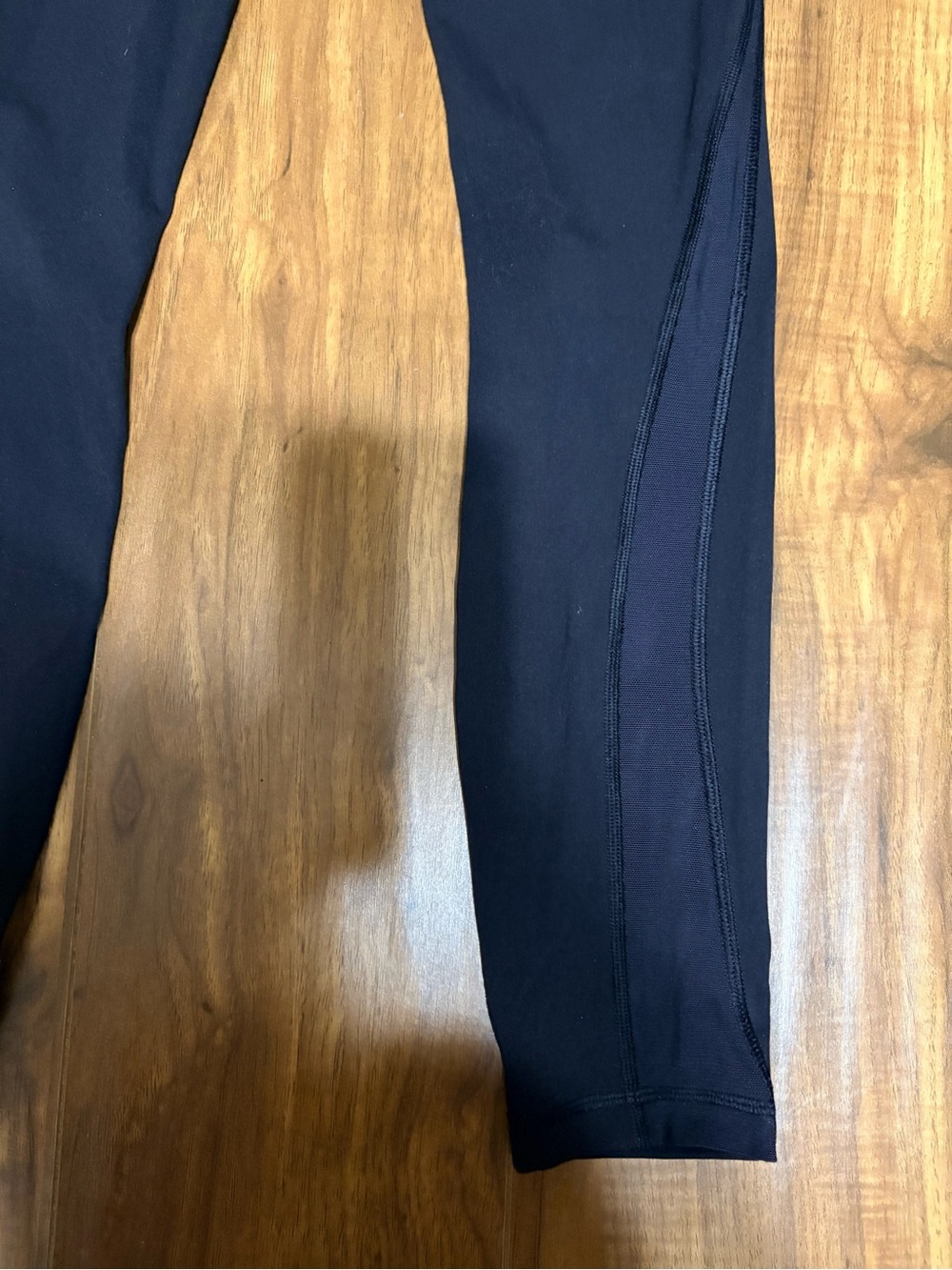 Lululemon Black Leggings with Mesh cutouts - Picture 3 of 4